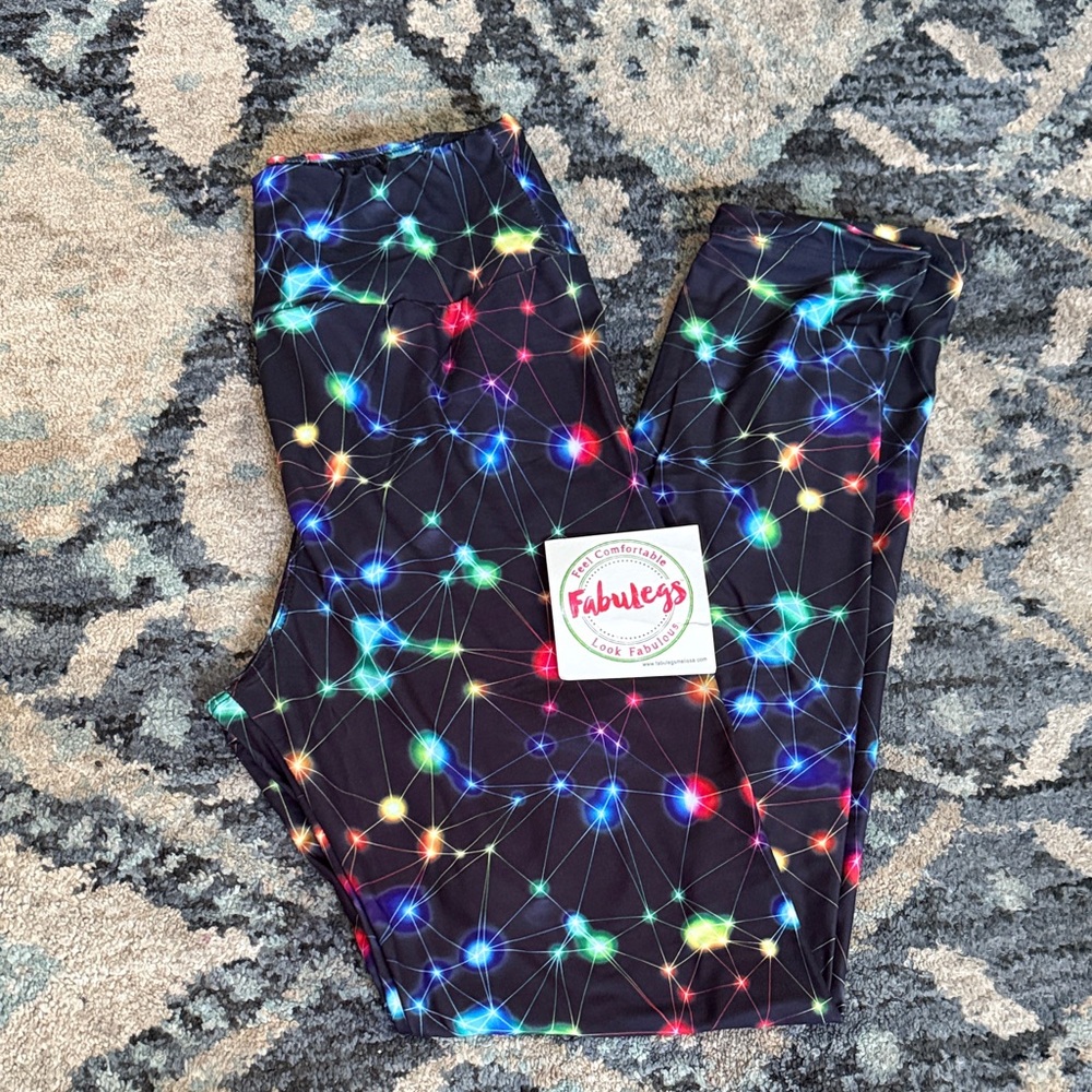 Fabulegs  Colorful Starburst Leggings new
